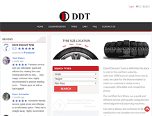 Tablet Screenshot of daviddiscounttyres.com